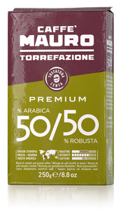 Mauro - Premium 50% Arabica & 50% Robusta- Ground Espresso - 8.8oz Brick (250g)