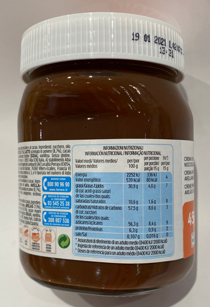 Nutella - Hazelnut Spread 450 gr (15.87 oz) - MADE IN ITALY