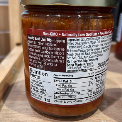 Anna Maria's - Bagna Rossa Olive - Italian Chip Dip - 450g (16oz)