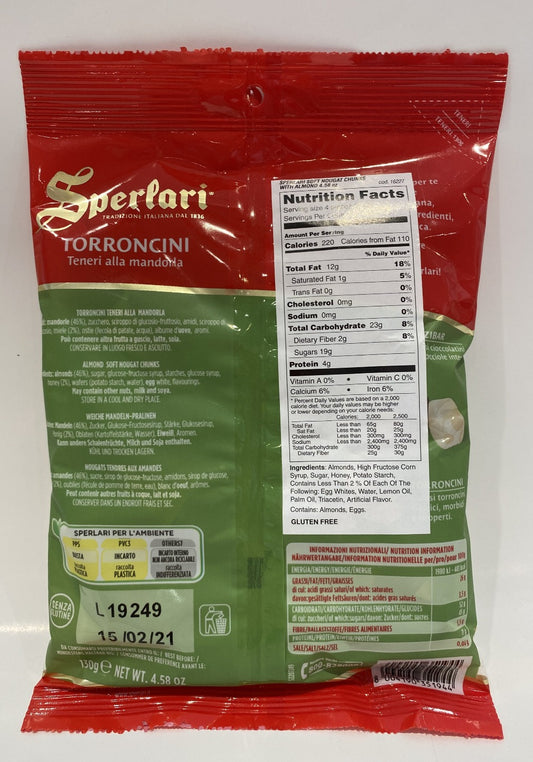 Sperlari - Torroncini Teneri Alla Mandorla - 4.12 oz (117g)
