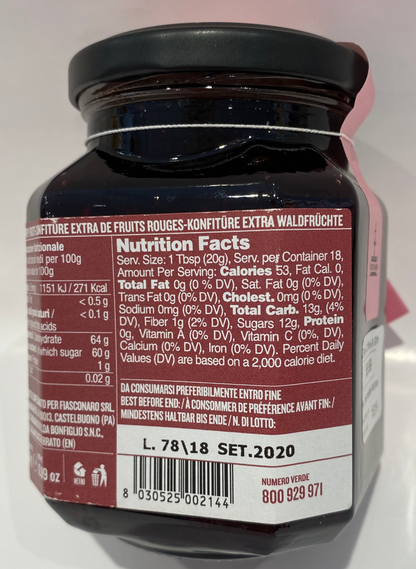 Fiasconaro - Berry Fruit Extra Jam - 360g (12.69oz)
