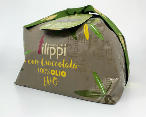 Filippi - Panettone -100% olio - Con cioccolato - 1000g (35.27oz)