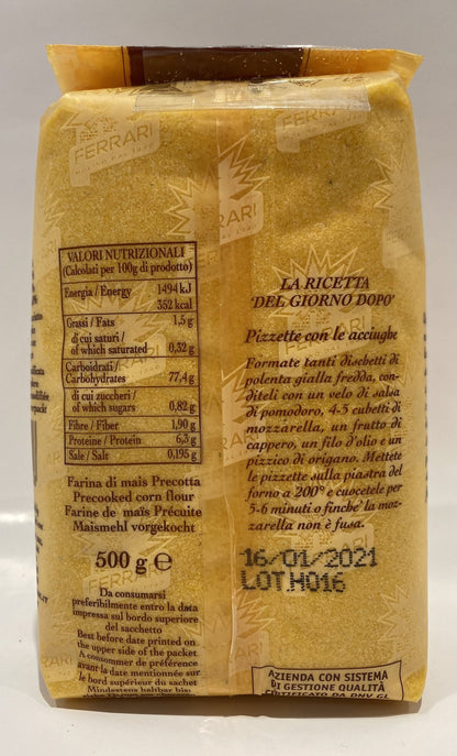 Ferrari - Veronina Oro - Polenta Instantanea 500 Grams (17.6 oz)