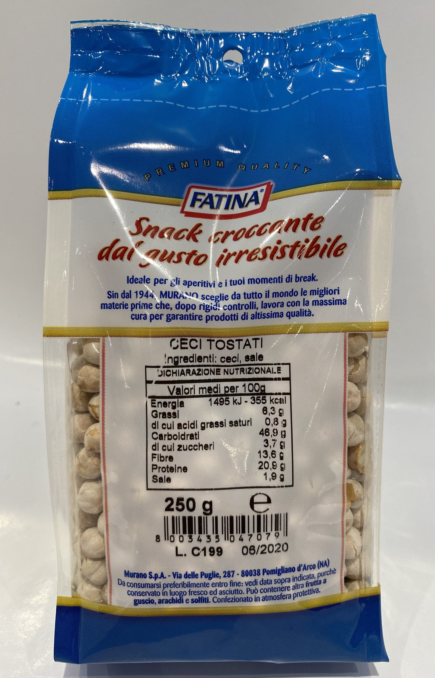 Fatina - Snack Croccante - Ceci Tostati - 250g