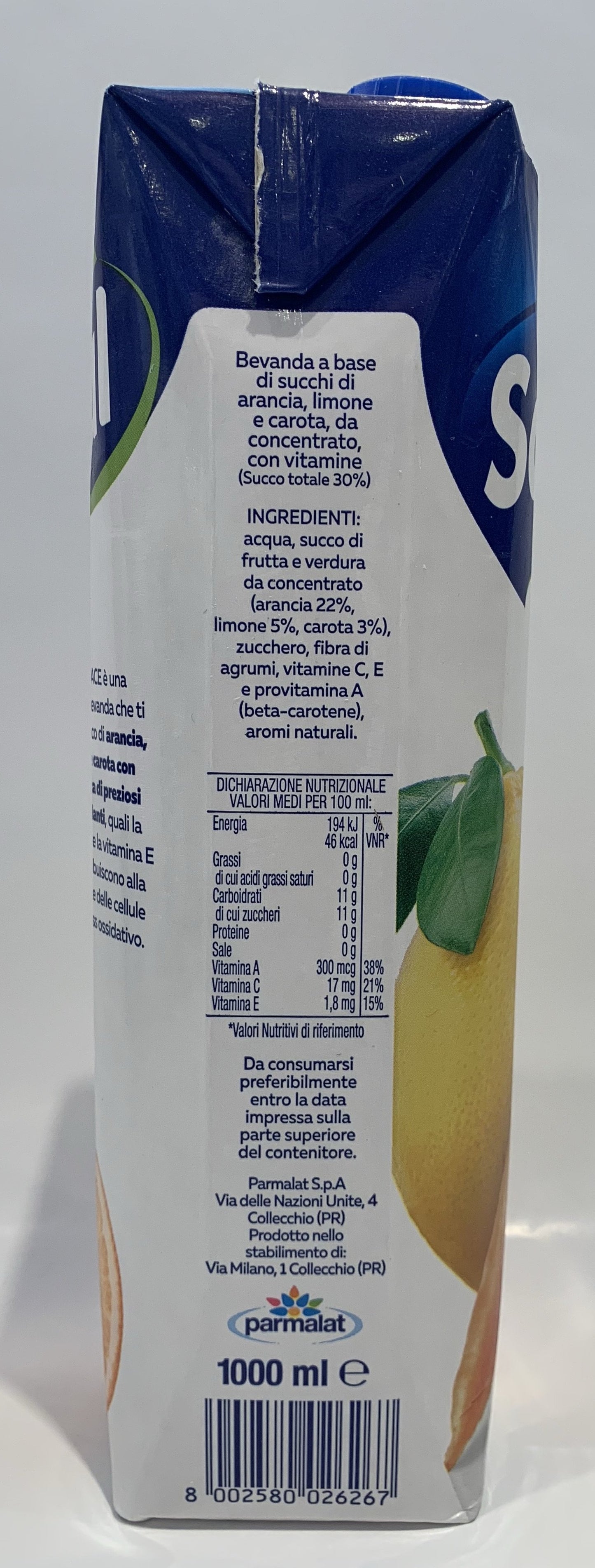 Santal - Ace - Arancia, Limone, Carota - 1L