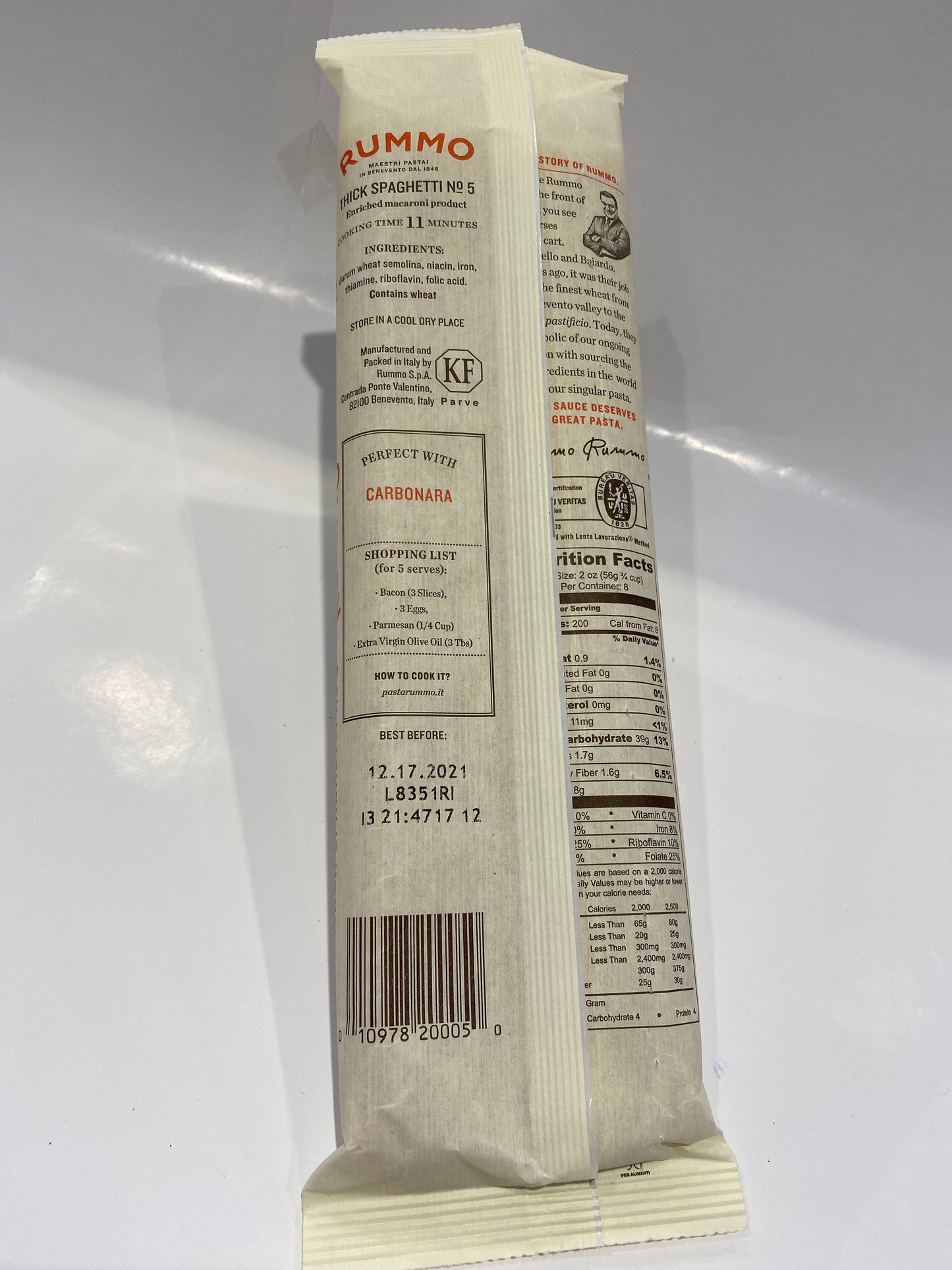 Rummo - Thick Spaghetti #5 Pasta - 454g (16 oz)