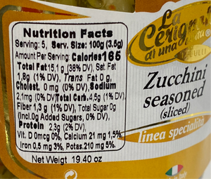 La Cerignola - Zucchini Seasoned - 19.40 oz