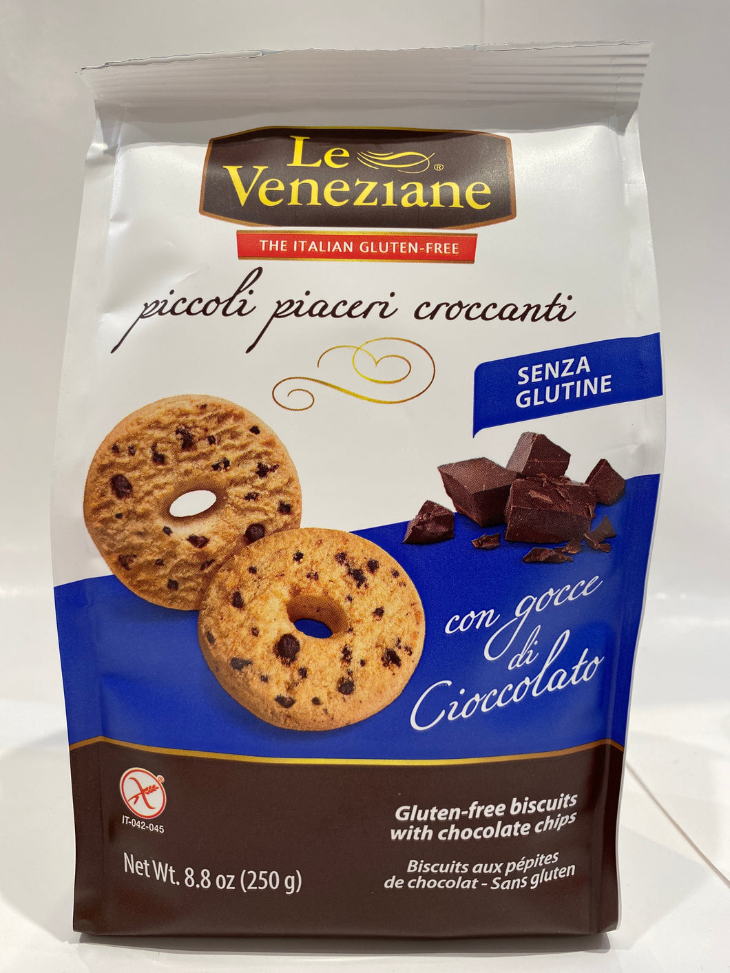 Le Veneziane -  Con Gocce di Cioccolato (Senza Glutine) - 8.8 oz