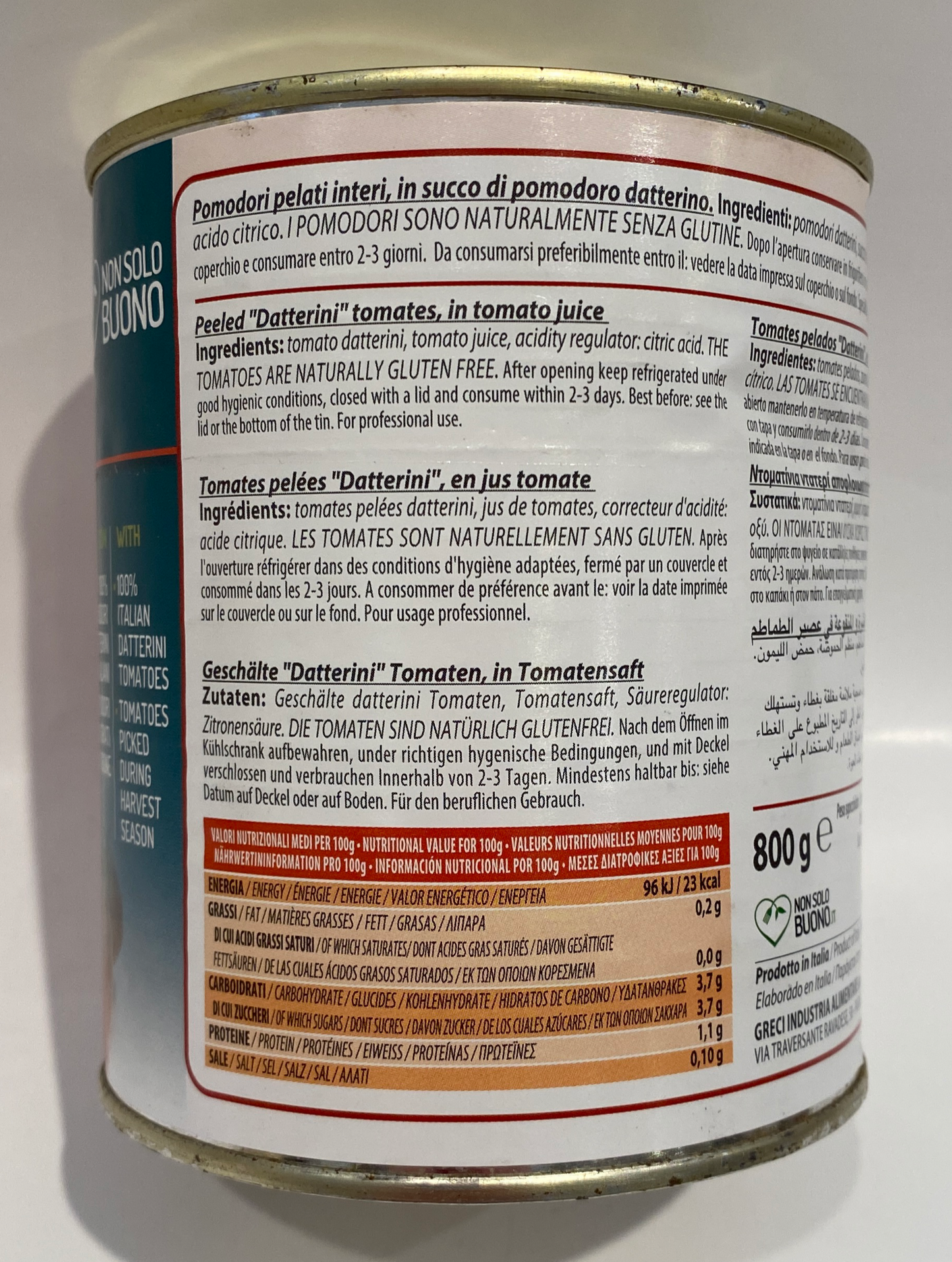 Greci - Prontofresco Miniroma Pelati - 800g (28.2 oz)