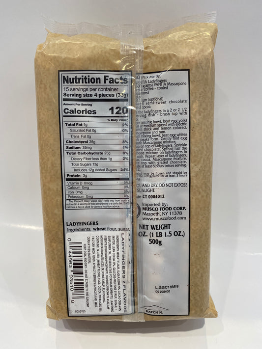 Vantia - Savoiardi 2 Flavors (Cacao and Plain) - 17.5 oz