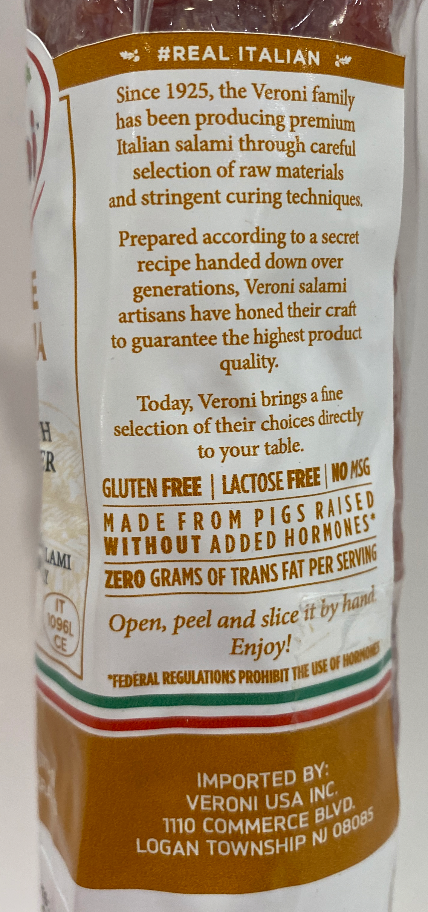 Veroni - Salame Di Parma - (Gluten Free) - 6 oz
