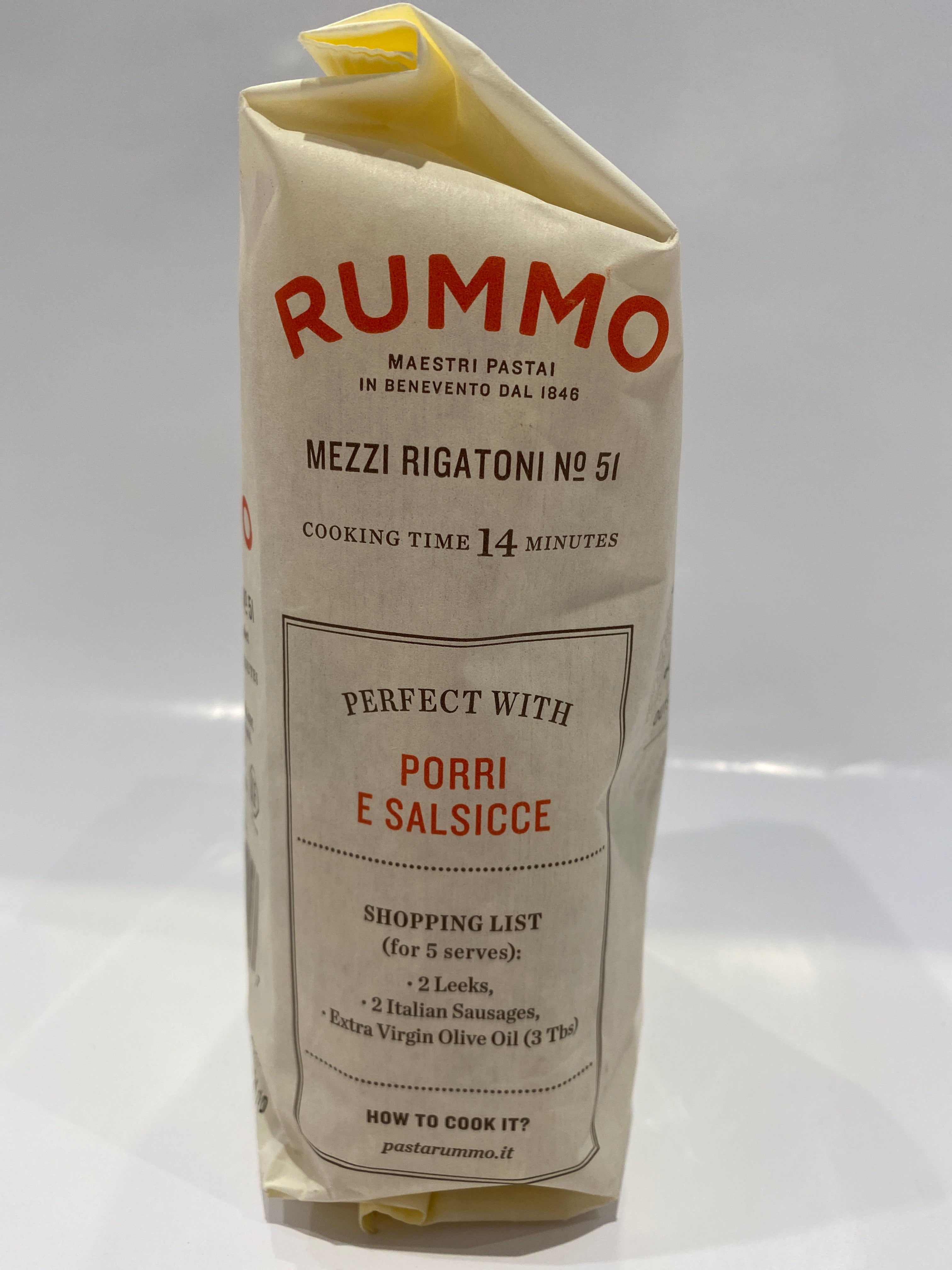 Rummo - Mezzi Rigatoni #51 - Pasta - 454g (16 oz) – Cerini Coffee