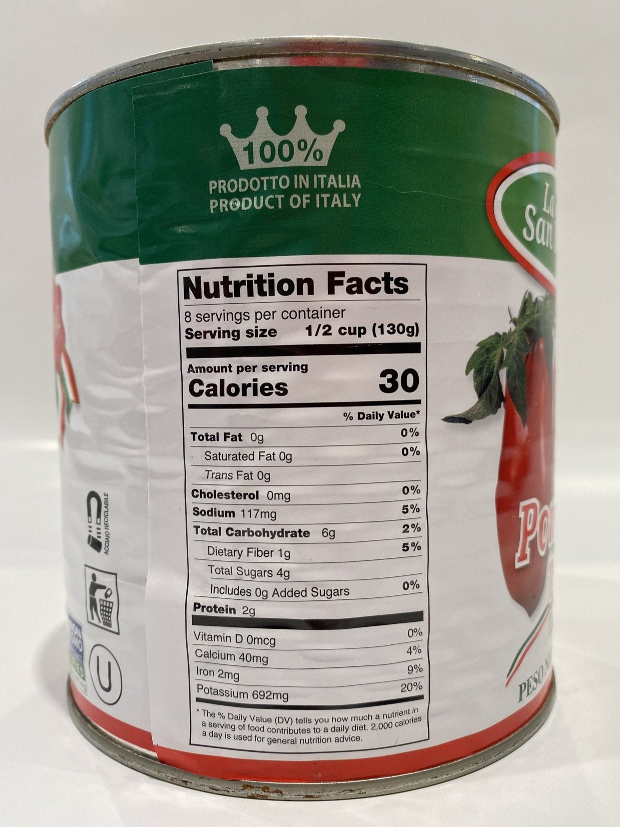 La San Marzano - Peeled Tomatoes - 28oz (794g)