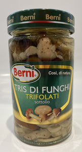 Berni - Tris Di Funghi Trifolati Sottolio - 290g (10.23 oz)