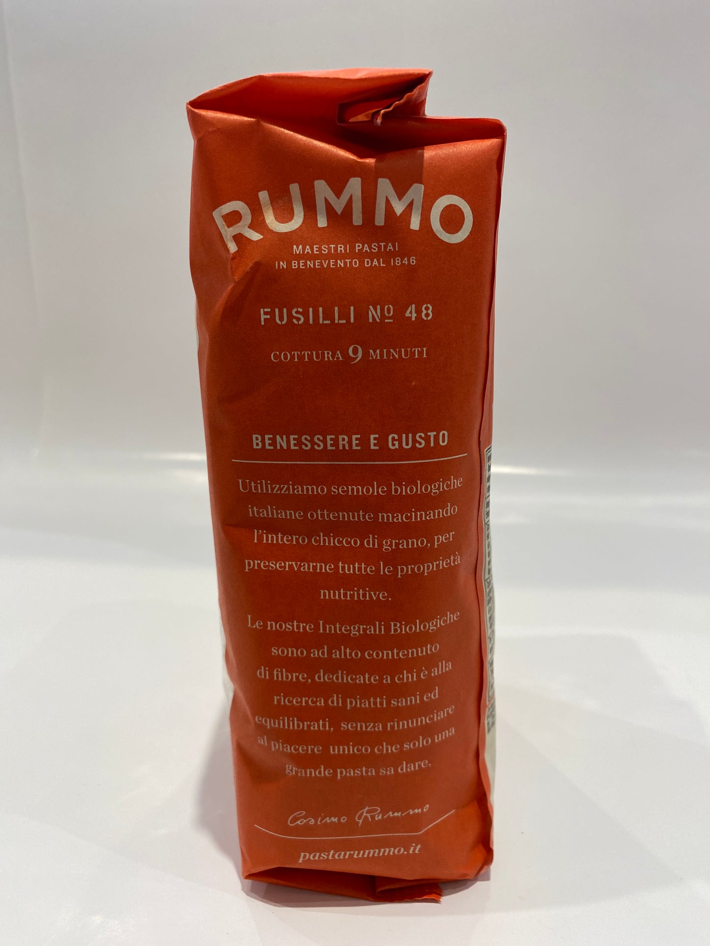 Rummo - Fusilli #48 - Pasta - 500g (17.6 oz) (Organic Whole Wheat)