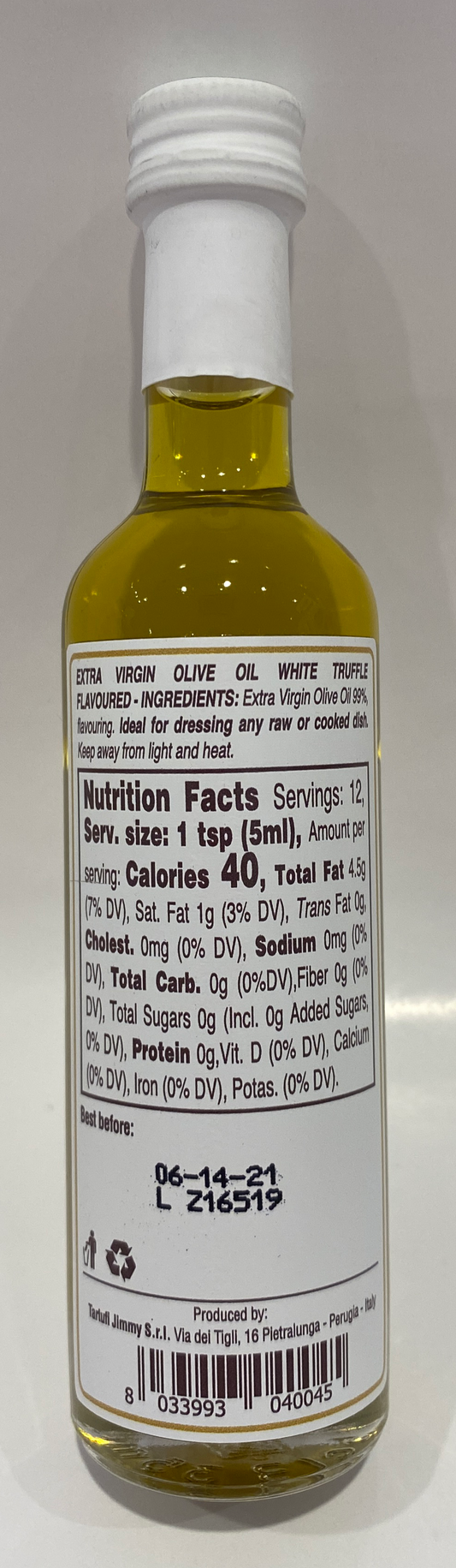 Tartufi Jimmy - White Truffle Extra Virgin Olive Oil - 2.0 fl oz
