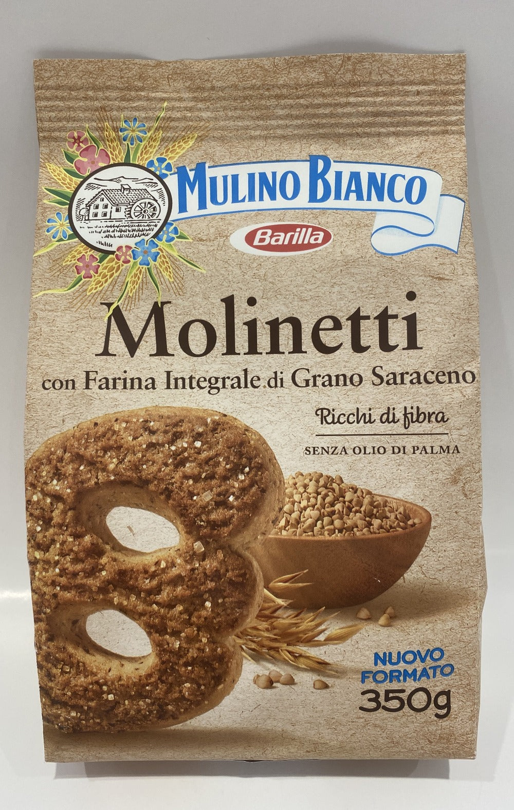 Mulino Bianco - Molinetti Whole Wheat Biscuits -12.35 oz