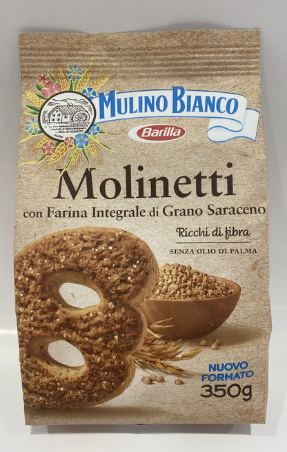 Mulino Bianco - Molinetti Whole Wheat Biscuits -12.35 oz
