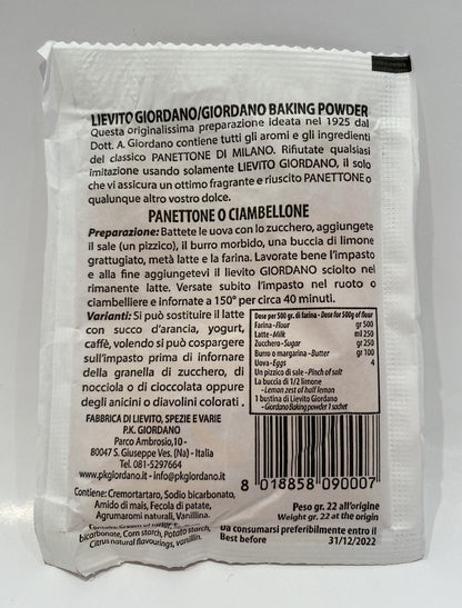 Giordano - Lievito Per Dolci - 0.77 oz