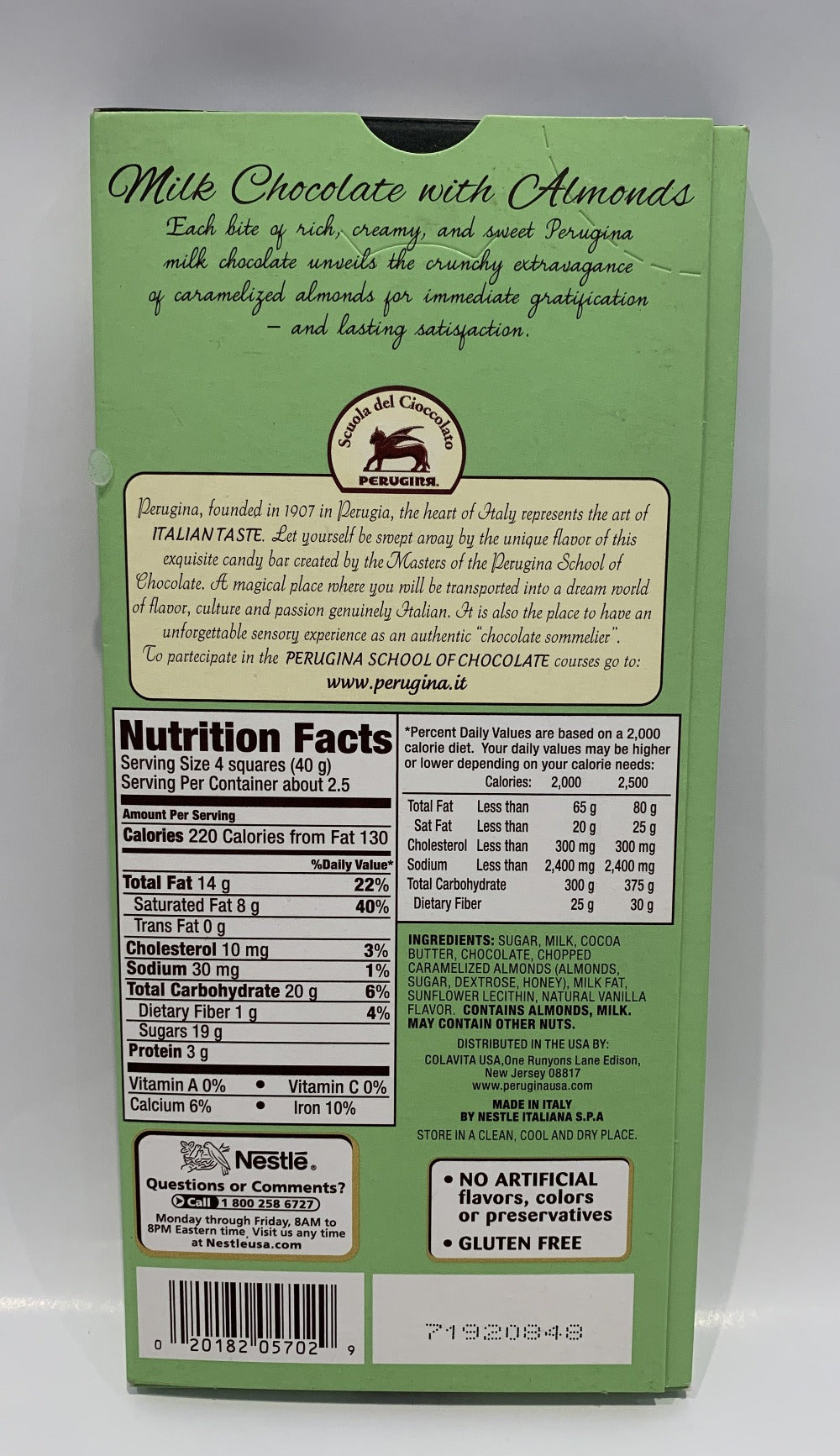 Perugina - Milk Chocolate With Almonds - 86g (3 oz)