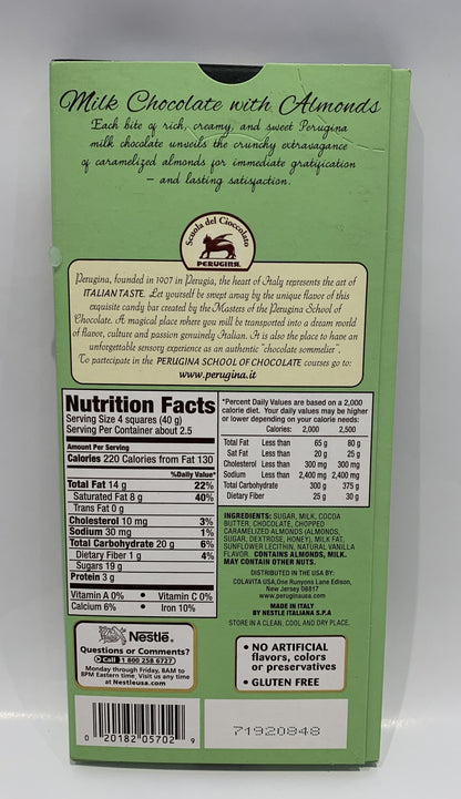 Perugina - Milk Chocolate With Almonds - 86g (3 oz)
