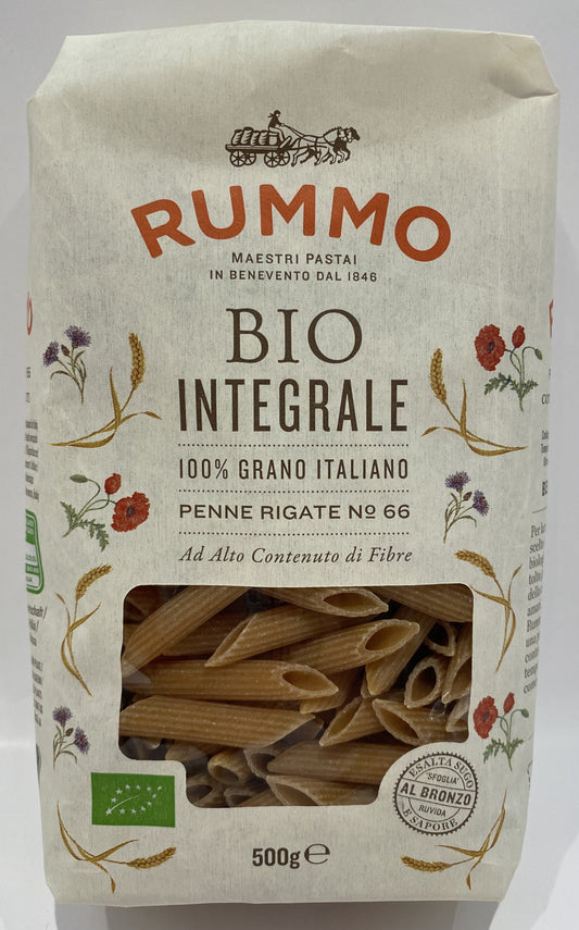 Rummo - Penne Rigate Integrale #66 - Organic Whole Wheat  - 17.6 oz