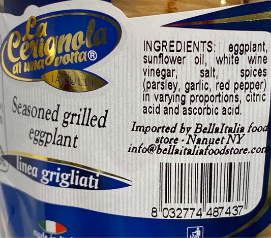 La Cerignola - Seasoned Grilled Eggplant - 19.40 oz