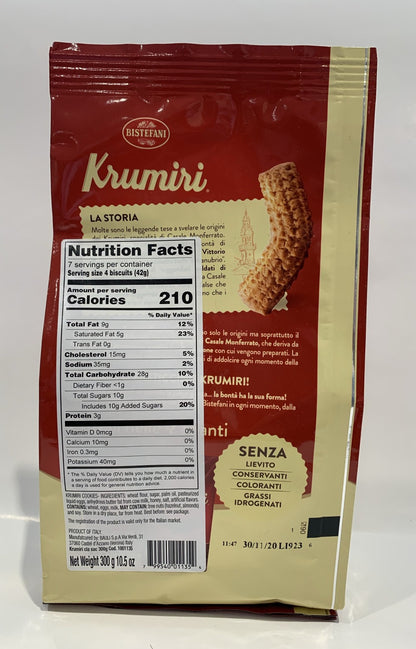 Bistefani - Krumiri Classici - 300g (10.5 oz)