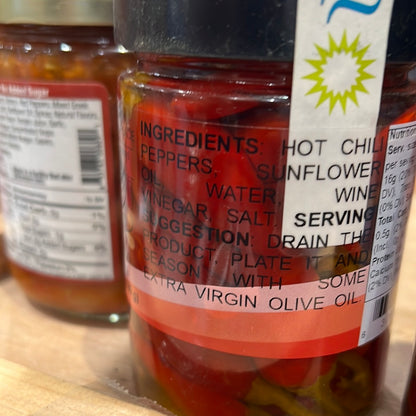 Renna - Hot Long Chili Peppers - In Sunflower Oil - 300g