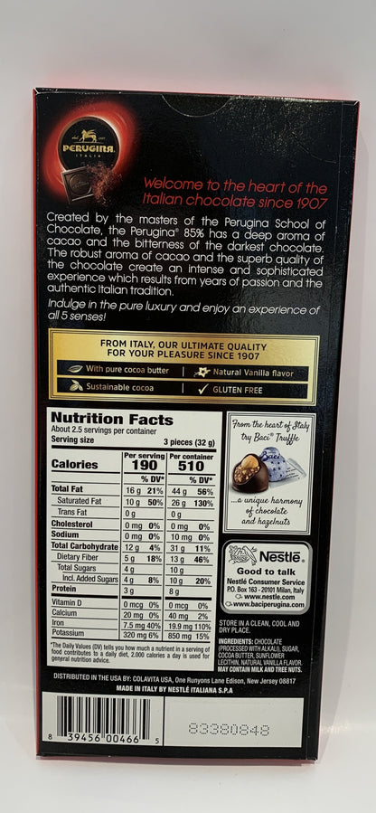Perugina - Dark Chocolate - 85% Cacao - 86g (3 oz)
