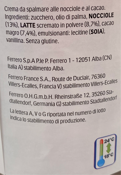 Nutella - Hazelnut Spread (32.62 oz) 925g - MADE IN ITALY