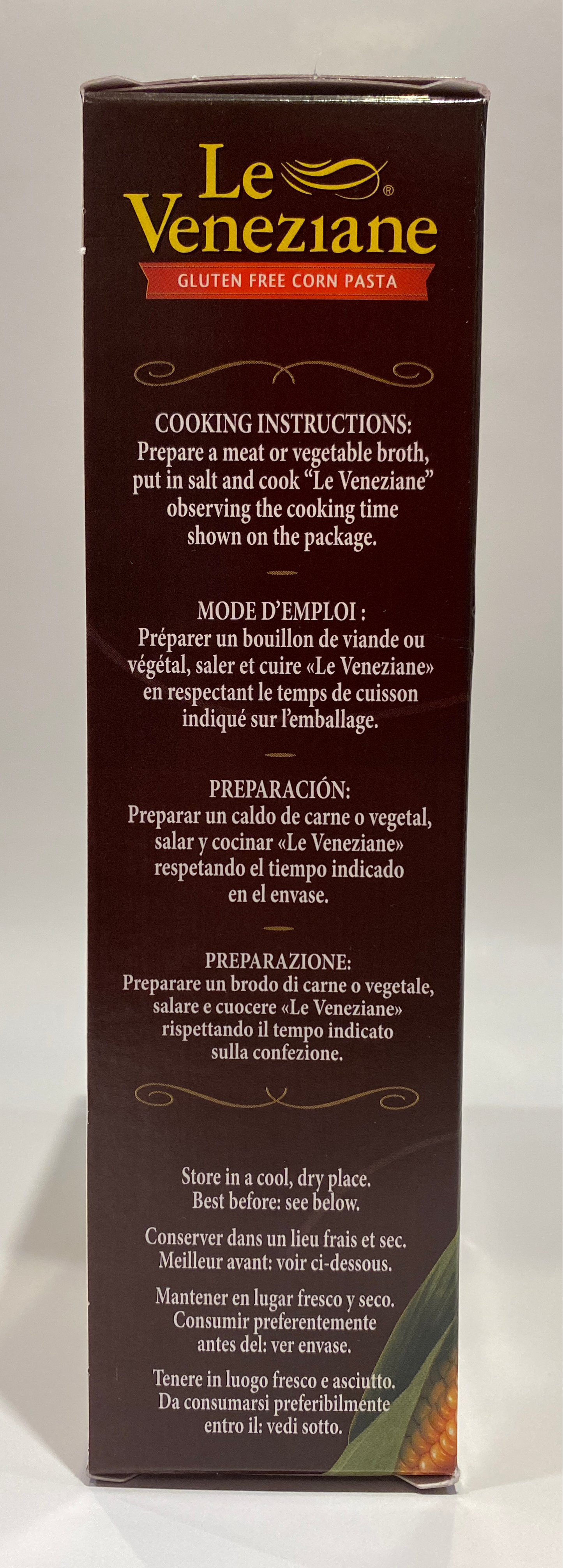 Le Veneziane - Gluten Free Corn Pasta - Ditalini - 8.8 oz