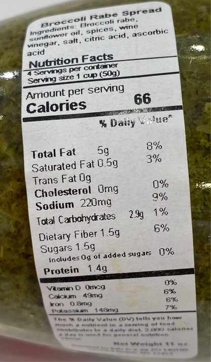 Natura E Bonta` - Pate` Di Cime Di Rapa - 10.40 oz