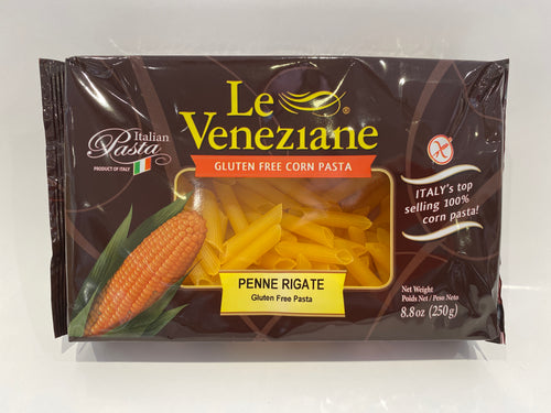 Le Veneziane - Penne Rigate Corn Pasta (Gluten Free) - 8.8 oz