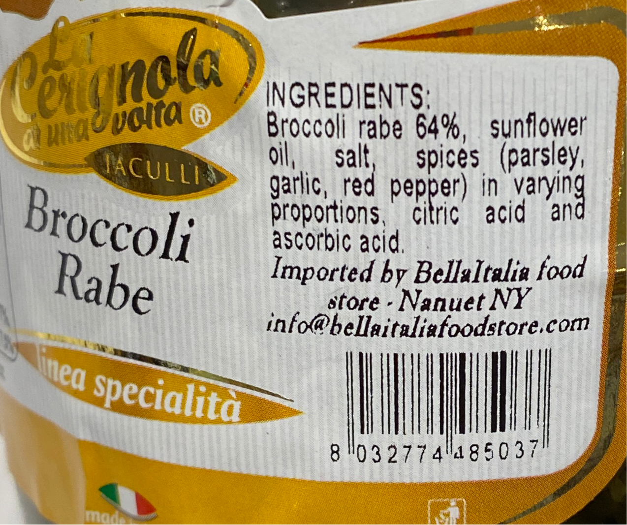 La Cerignola - Broccoli Rabe -  Friarielli - 19.40 oz