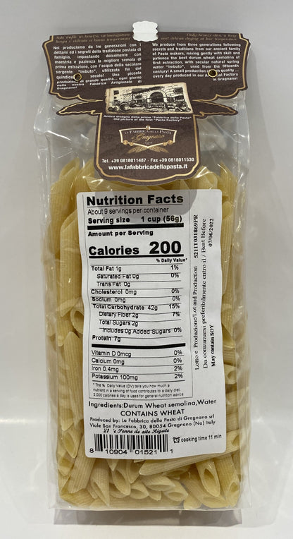 La Fabbrica Della Pasta Di Gragnano - Penne De Zite Rigate - 500g (17.6 oz)