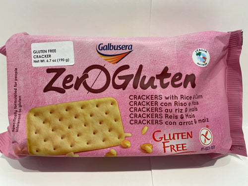 Galbusera - Zero Gluten Crackers with Rice & Corn - 6.7 oz