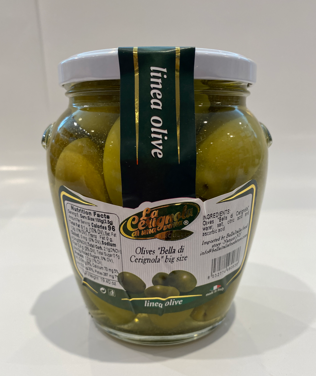 La Cerignola - Green Olive - 19.40 oz