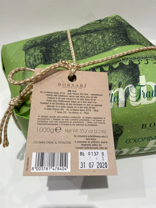 Borsari - Colomba Crema Al Pistacchio - 1000g (35.2 oz)