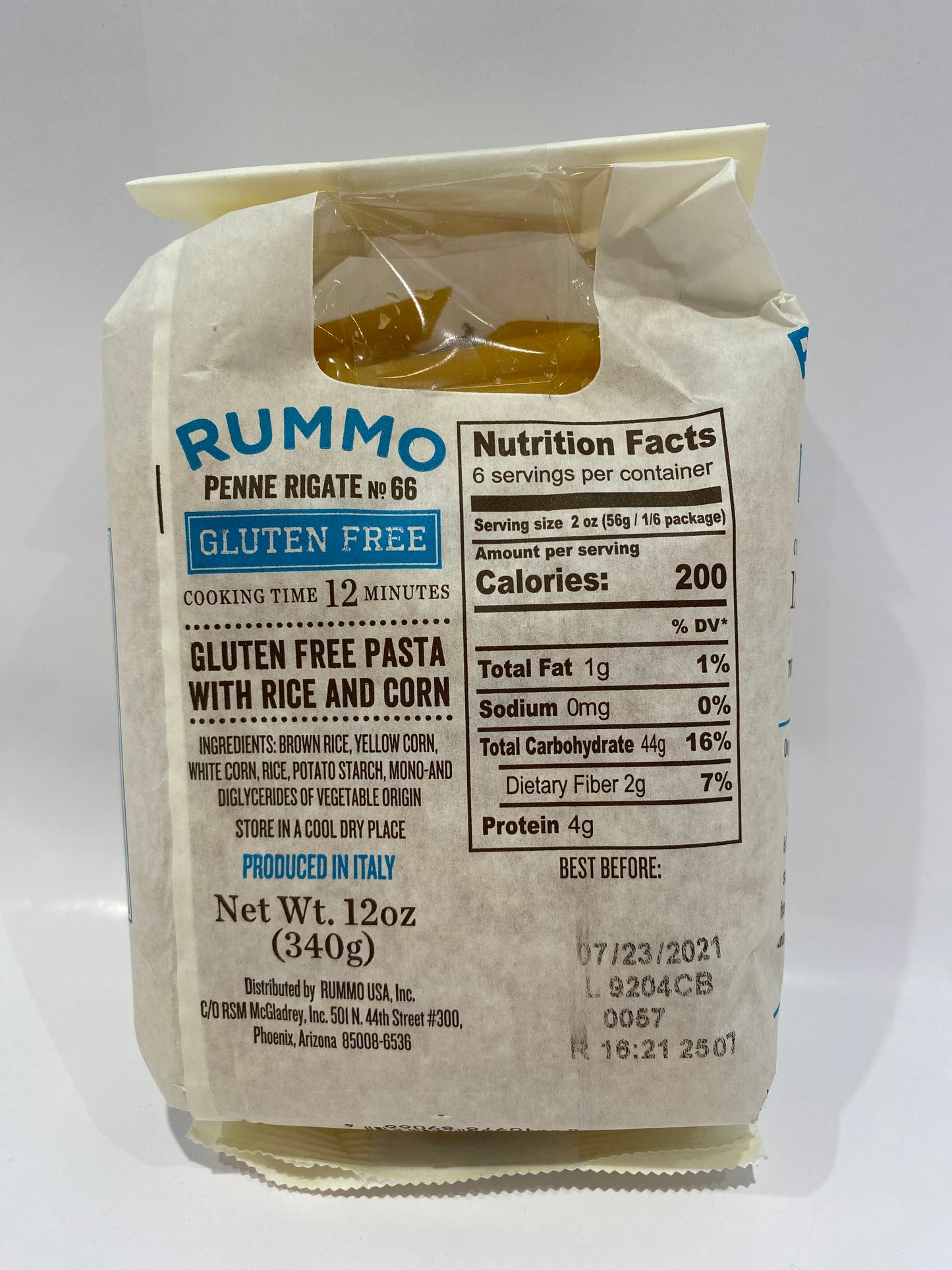 Rummo - Penne Rigate #66 Pasta - 12 oz (Gluten Free)