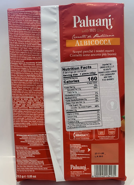 Paluani - Croissant Albicocca - 252g (8.88)
