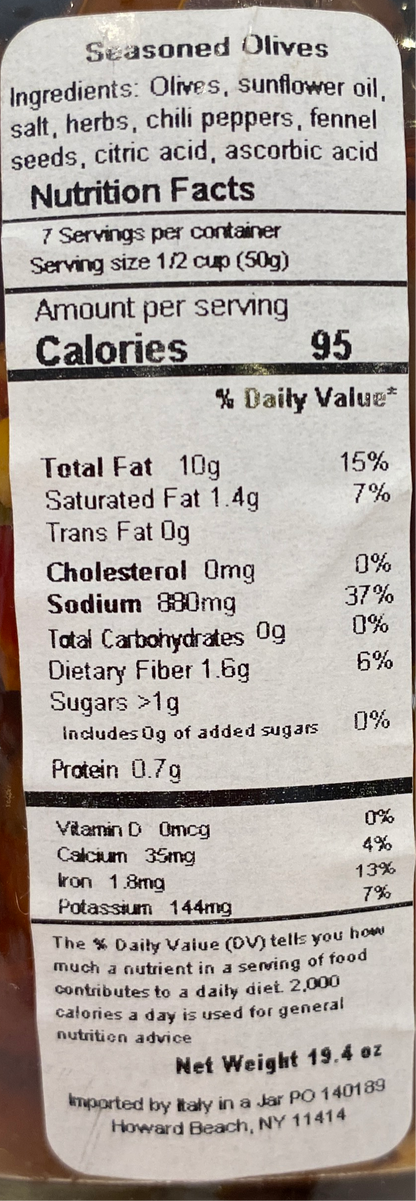 Natura E Bonta` - Olive Condite In Olio - 19.4 oz