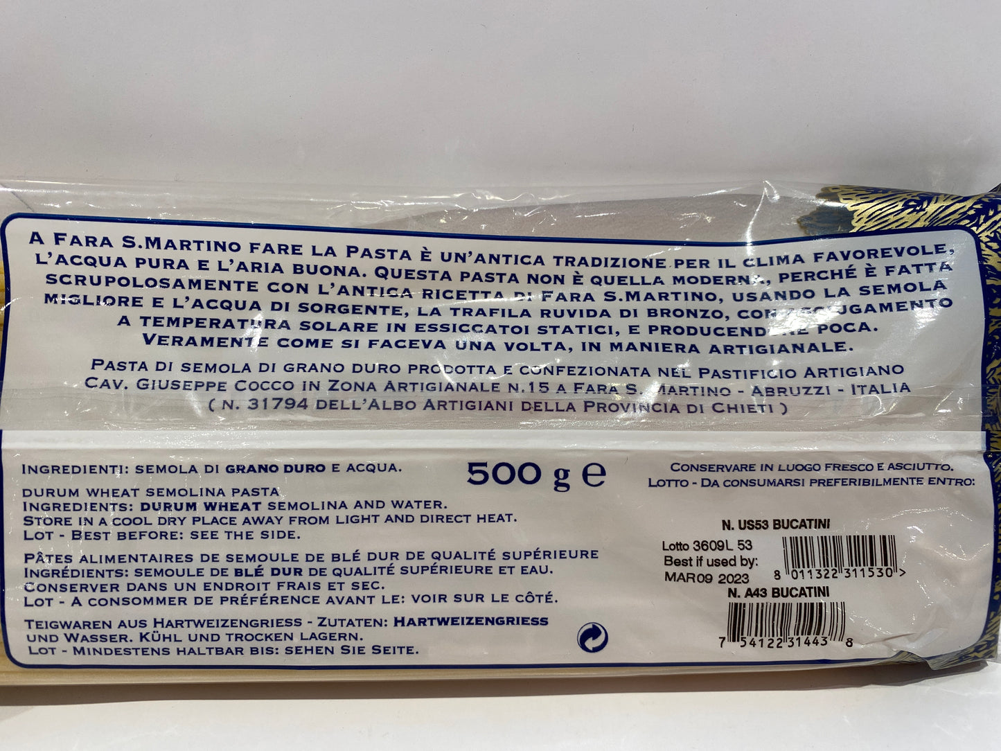 Giuseppe Cocco - Bucatini - 500g (17.6 oz)