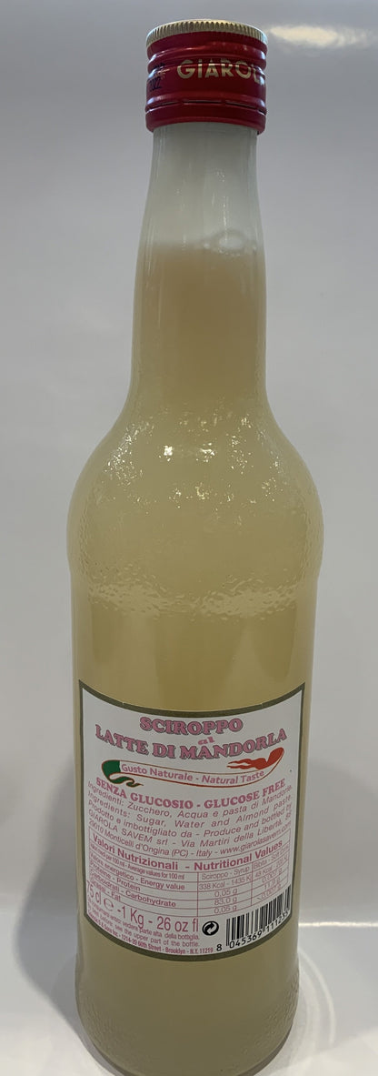 Giarola - Sciroppo al Latte Di Mandorla - 750ml (26 fl oz)