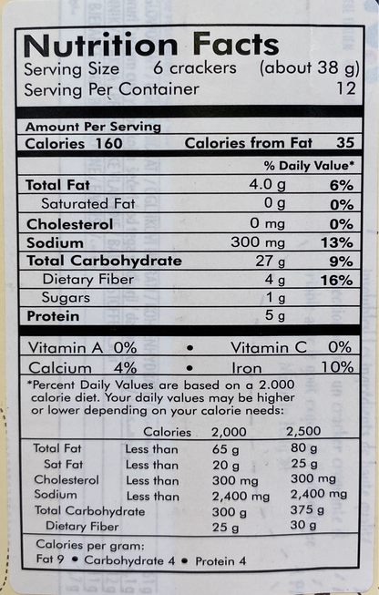 Misura - Whole Wheat Crakers Fibextra - 13.6 oz