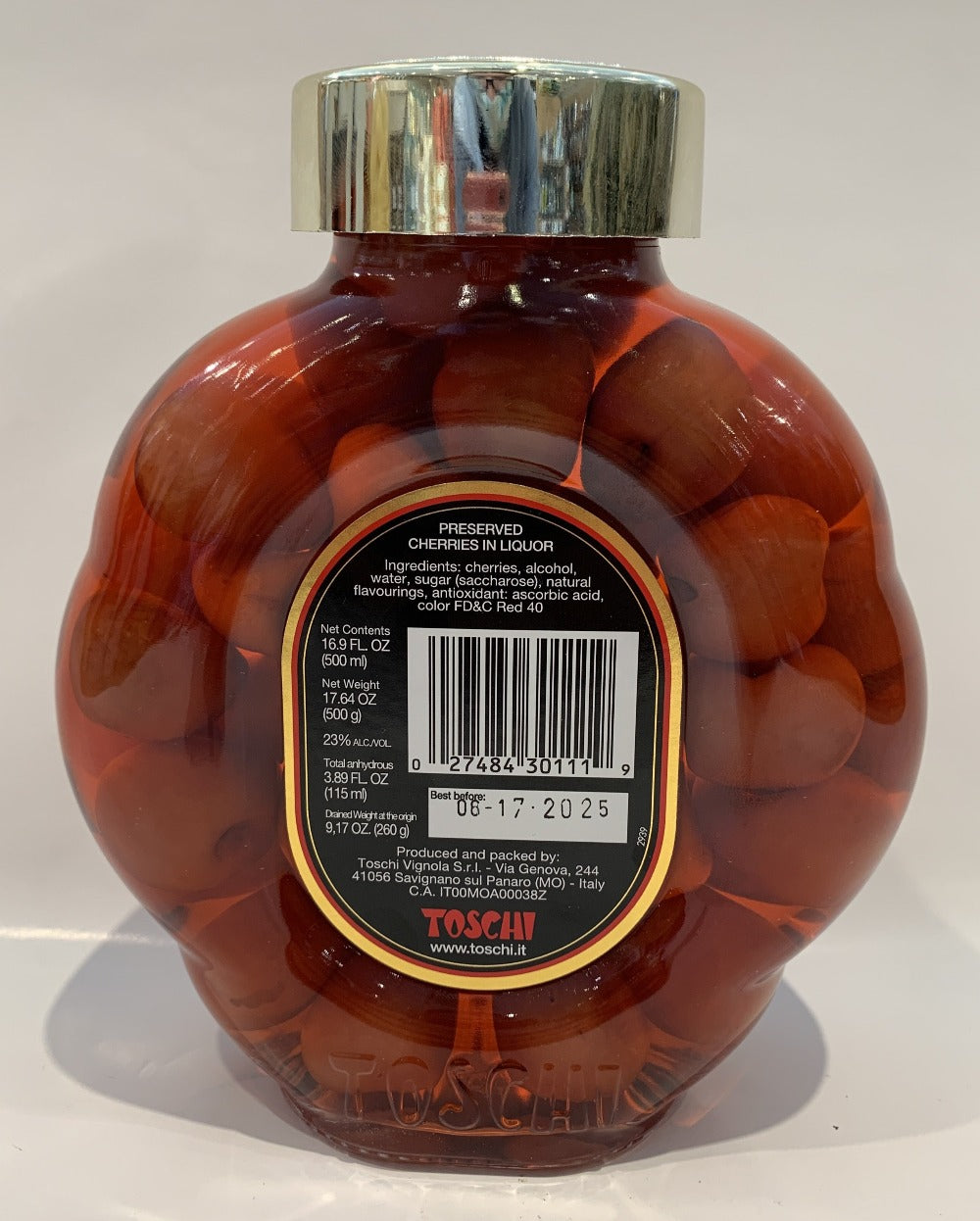 Toschi - Preserved Cherries In Liquor - 500g (17.64 oz)