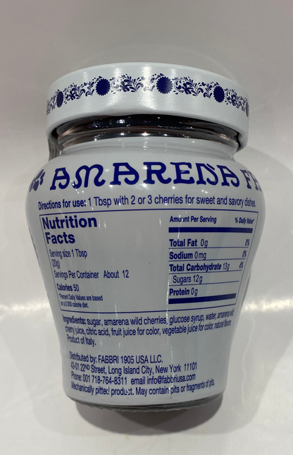 Fabbri - Amarena -  Wild Cherries In Syrup - 8.1 oz
