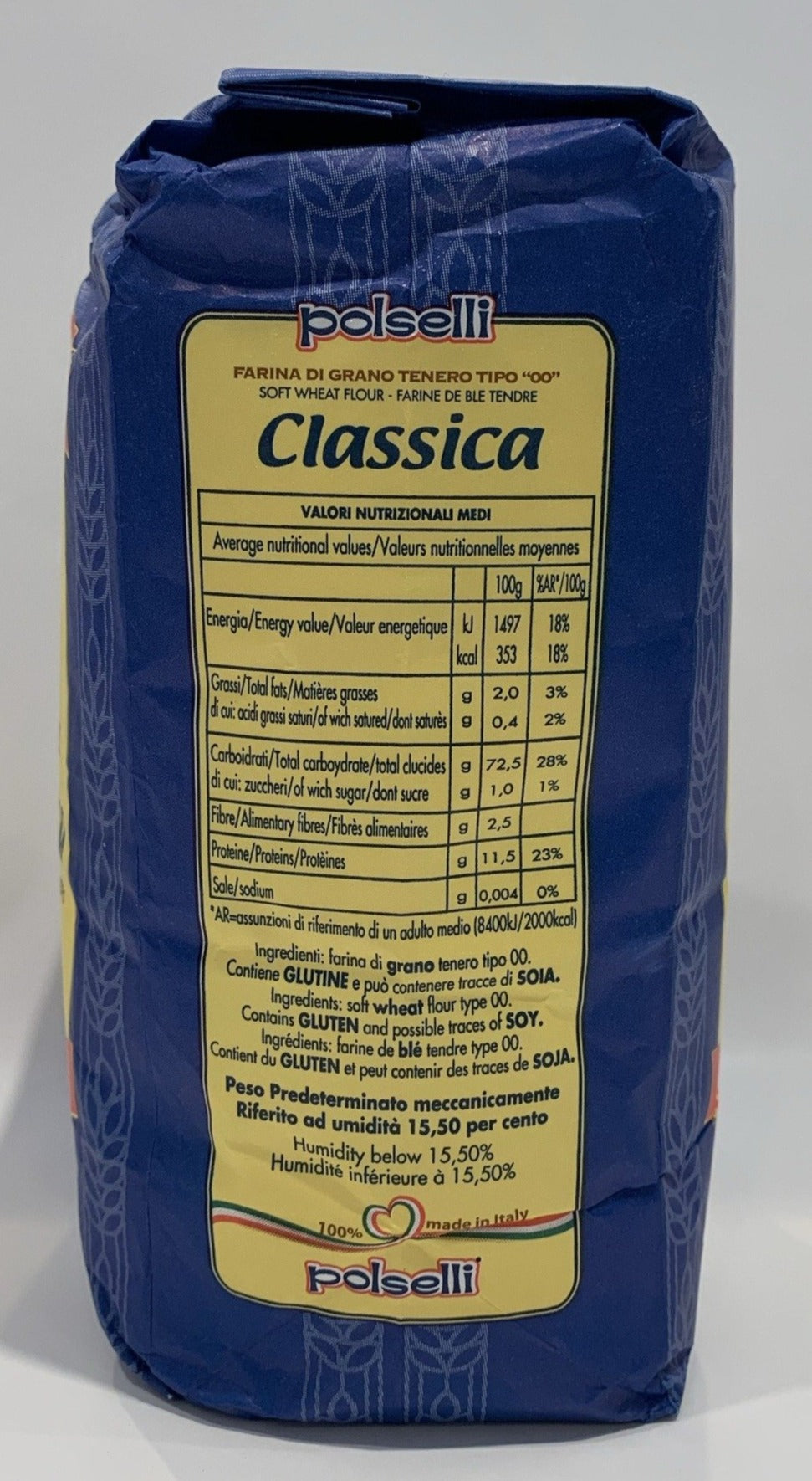Polselli - Classica - Farina Di Grano Tenero Tipo "00" - 1000g (2.2 LB)