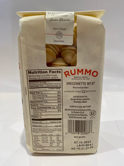 Rummo - Orecchiette #87 - Pasta - 454g (16 oz)