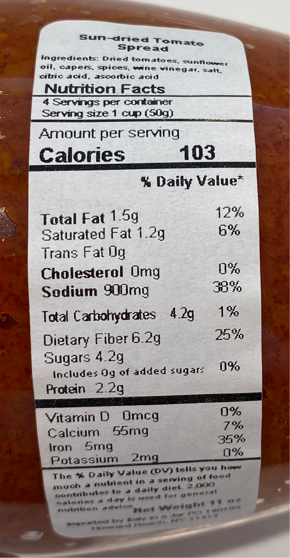 Natura E Bonta` - Pate` Di Pomodori Secchi - 10.40 oz